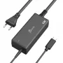 USB-C PD maitinimo adapteris j5create JUP1265 – 65 W, vidaus naudojimui, juodas, plastikinis, 118×32×50 mm (EU)