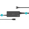 USB-C PD maitinimo adapteris j5create JUP1265 – 65 W, vidaus naudojimui, juodas, plastikinis, 118×32×50 mm (EU)