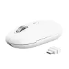 Belaidė biuro pelė TRUST Seron Slim Multi – ambidekstrinė, RF + Bluetooth, optinė 3200 DPI, 7 mygtukai, balta