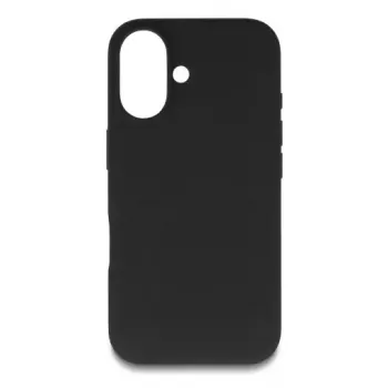 Apsauginis DELOCK silikoninis dėklas iPhone 17, minkštas liesti, juodas, 16 cm ekranui
