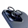 PanzerGlass Hoops fotoaparato lęšio apsauga iPhone 15 Pro / 15 Pro Max mėlynas titanas