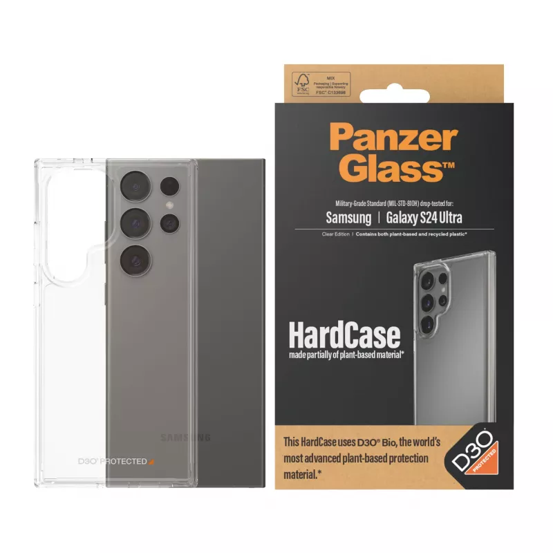 PanzerGlass HardCase dėklas Samsung Galaxy S24 Ultra permatomas smūgius sugeriantis