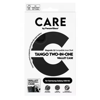 PanzerGlass Tango Two-in-One dėklas Samsung Galaxy A56 5G (6,7 colio) Piniginės dėklas Juoda