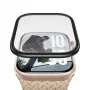 PanzerGlass Apsauginis stiklas su juodu metaliniu rėmeliu Apple Watch, PG56329