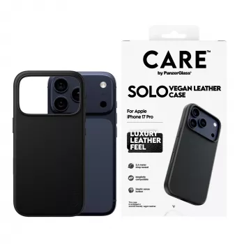 Apsauginis dėklas PanzerGlass CARE™ Solo Case juodas, skirtas iPhone 17 Pro