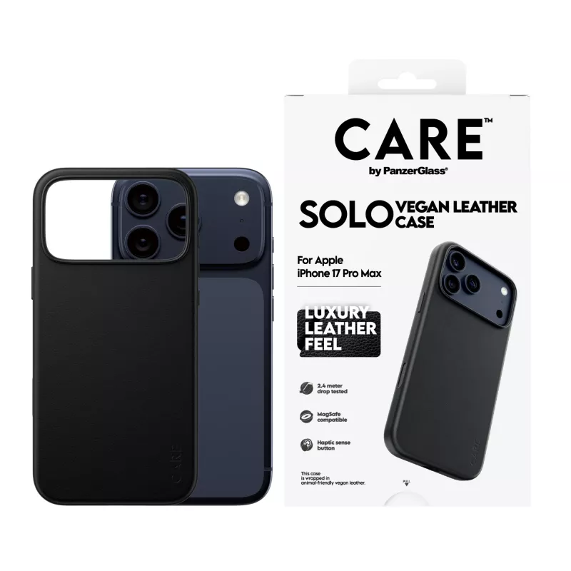 Apsauginis dėklas PanzerGlass CARE Solo iPhone 17 Pro Max, juodas