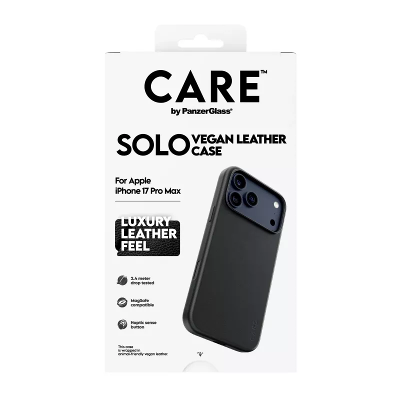 Apsauginis dėklas PanzerGlass CARE Solo iPhone 17 Pro Max, juodas