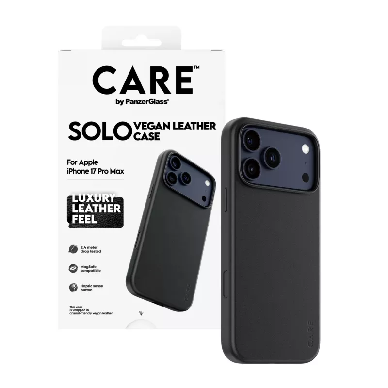 Apsauginis dėklas PanzerGlass CARE Solo iPhone 17 Pro Max, juodas