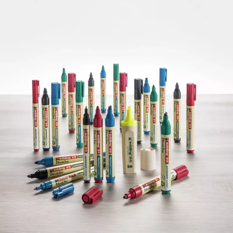 Permanentinis markeris Edding EcoLine 21 raudonas 10 vnt.
