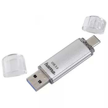 Hama C-Laeta USB atmintukas 16 GB USB Type-A / USB Type-C 3.2 Gen 1 sidabrinis