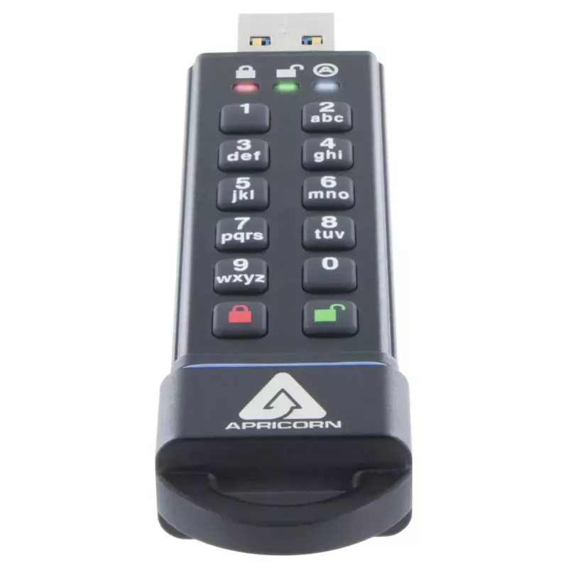 USB atmintukas Apricorn Aegis Secure Key 3.0 480 GB su aparatiniu šifravimu ir klaviatūra