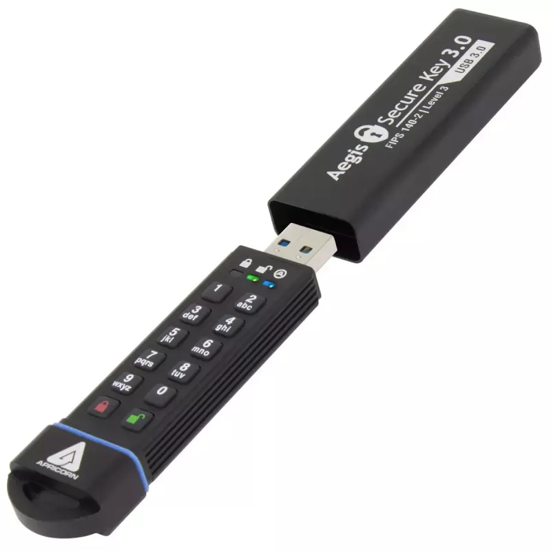 USB atmintukas Apricorn Aegis Secure Key 3.0 480 GB su aparatiniu šifravimu ir klaviatūra