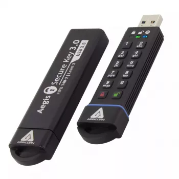 USB atmintukas Apricorn Aegis Secure Key 3.0 480 GB su aparatiniu šifravimu ir klaviatūra