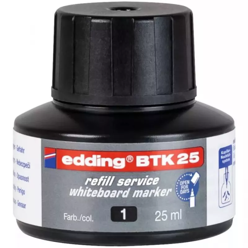 Markerio papildymas Edding BTK-25 juoda 25 ml