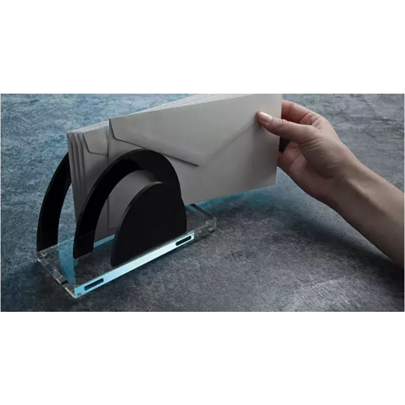 Dokumentų laikiklis WEDO 60 3001 Akrilinis Juodas Skaidrus