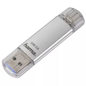 Hama C-Laeta USB atmintukas 32 GB USB Type-A / USB Type-C 3.2 Gen 1 sidabrinis