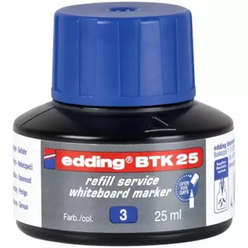 Markerio papildymas Edding BTK-25 mėlyna 25 ml, rašiklių užpildymo rašalas