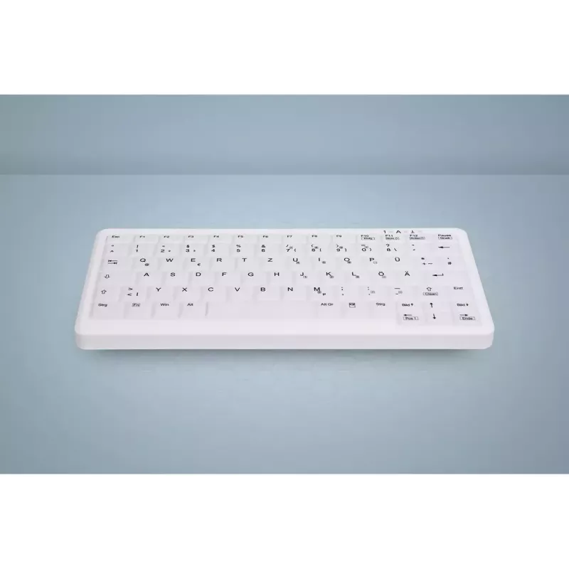 Klaviatūros dangtelis Active Key AK-C4110 — silikoninis, vokiškas išdėstymas, 291×139×25 mm, baltas