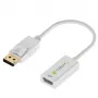 Techly DisplayPort 1.2 vyriškas / HDMI moteriškas adapteris 15 cm baltas IADAP DP-HDMIF2