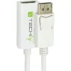 Techly DisplayPort 1.2 vyriškas / HDMI moteriškas adapteris 15 cm baltas IADAP DP-HDMIF2