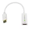 Techly DisplayPort 1.2 vyriškas / HDMI moteriškas adapteris 15 cm baltas IADAP DP-HDMIF2