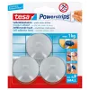 Universalūs kabliukai Tesa Powerstrips Hooks Small ROUND (3 vnt.)
