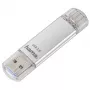 Hama C-Laeta USB atmintukas 256 GB USB Type-A / USB Type-C 3.2 Gen 1 (3.1 Gen 1) Sidabrinis