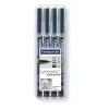 Permanentinis markeris Staedtler 31-9WP4GS juodas 4 vnt.