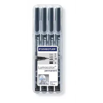 Permanentinis markeris Staedtler 31-9WP4GS juodas 4 vnt.