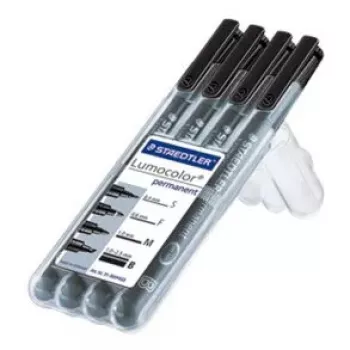 Permanentinis markeris Staedtler 31-9WP4GS juodas 4 vnt.