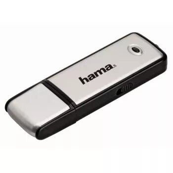 Hama FlashPen „Fancy“ USB 2.0 16GB 40X USB atmintukas USB Type-A Juoda, Sidabrinė