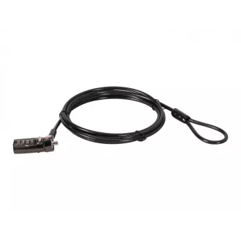 Conceptronic CUSTODIO01BN Kombinuotas nešiojamojo kompiuterio spynos užraktas, Nano apsaugos lizdas, 1,8 m