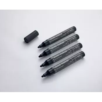 Markeris Sigel BA012 4 vnt. juodi