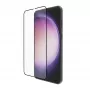 dbramante1928 eco-shield – Galaxy S23 – juodas kraštas, grūdinto stiklo ekrano apsauga