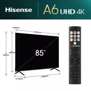 Hisense 85A6N 4K UHD televizorius