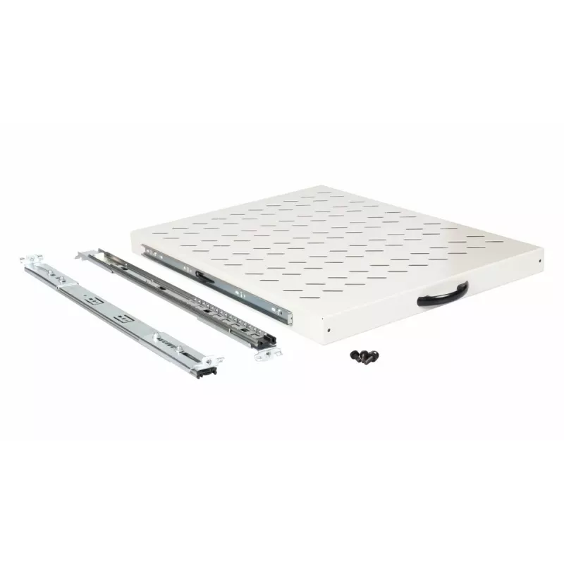 Ištraukiama lentyna EQUIP 19 colių, 1U, 800 mm gylio, šviesiai pilka