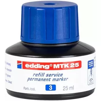 Markerio papildymo rašalas Edding MTK 25 mėlynas 25 ml 1 vnt.