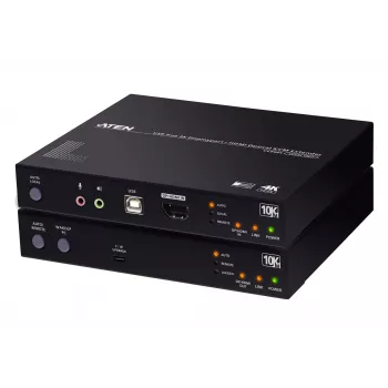 ATEN CE990 True 4K DP/HDMI optiminis KVM prailgintuvas 10 km, siųstuvas ir imtuvas