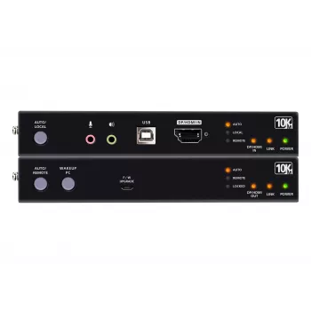 ATEN CE990 True 4K DP/HDMI optiminis KVM prailgintuvas 10 km, siųstuvas ir imtuvas