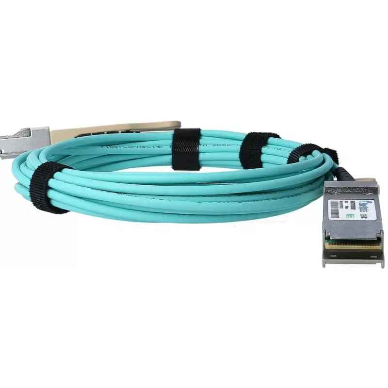 BlueOptics InfiniBand/šviesolaidinis kabelis QSFP56–QSFP56, 5 m, oranžinis