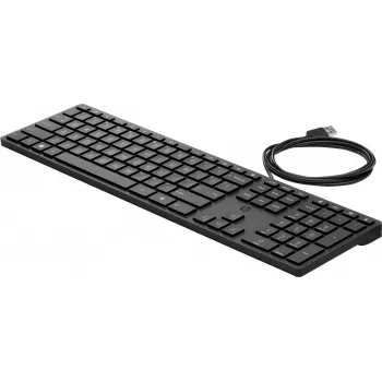 Klaviatūra HP Wired Desktop 320K – pilno dydžio USB, membraninė, juoda
