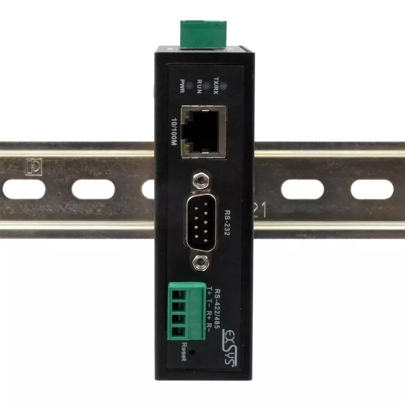 EXSYS EX-61001 nuotolinis prievado serveris RS-232/422/485 DC 12-48V