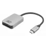 Kortelių skaitytuvas ACT AC7056 USB 3.2 Gen 1 Type-C pilka MicroSD SD