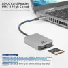 Kortelių skaitytuvas ACT AC7056 USB 3.2 Gen 1 Type-C pilka MicroSD SD