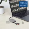 Kortelių skaitytuvas ACT AC7056 USB 3.2 Gen 1 Type-C pilka MicroSD SD