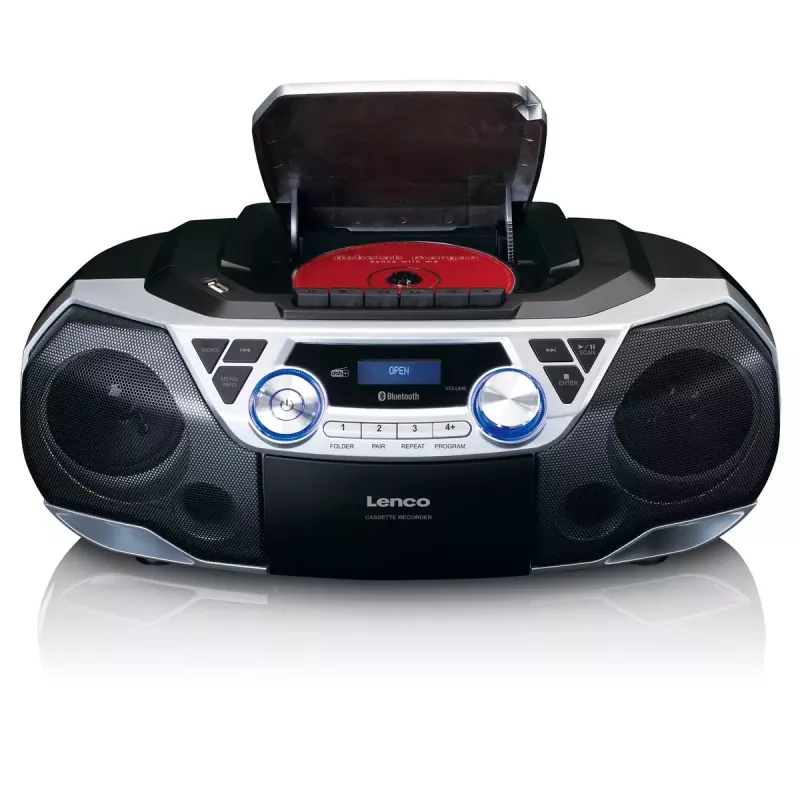 Nešiojamas radijas Lenco SCD-720SI su DAB+ ir FM imtuvu, Bluetooth 5.0, CD/MP3 grotuvu, USB, kasečių grotuvu