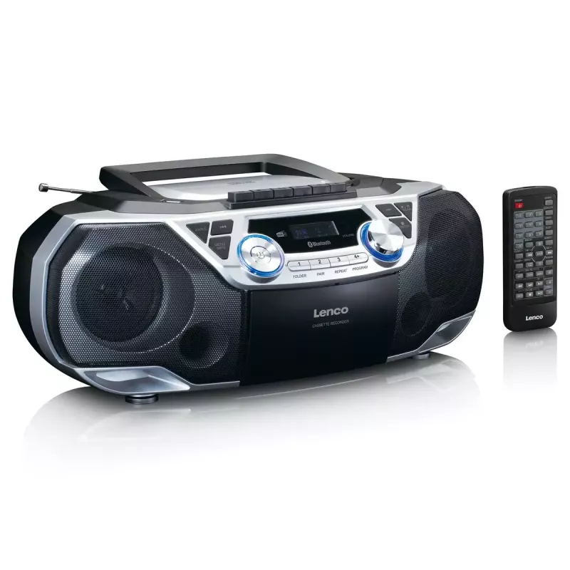 Nešiojamas radijas Lenco SCD-720SI su DAB+ ir FM imtuvu, Bluetooth 5.0, CD/MP3 grotuvu, USB, kasečių grotuvu