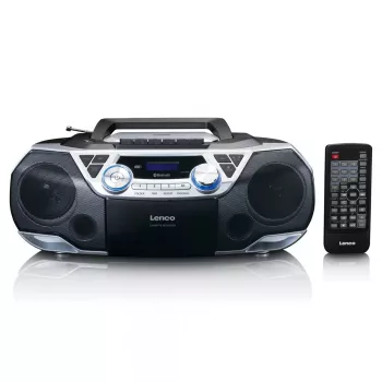 Nešiojamas radijas Lenco SCD-720SI su DAB+ ir FM imtuvu, Bluetooth 5.0, CD/MP3 grotuvu, USB, kasečių grotuvu