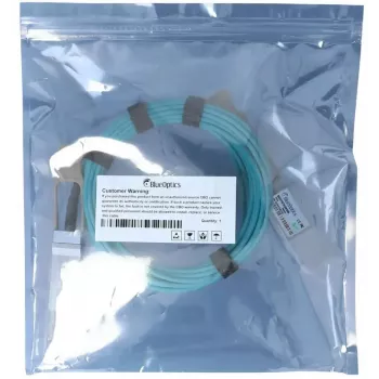 BlueOptics QSFP56 į QSFP56 5 m oranžinis aktyvus optinis kabelis (InfiniBand / šviesolaidis)