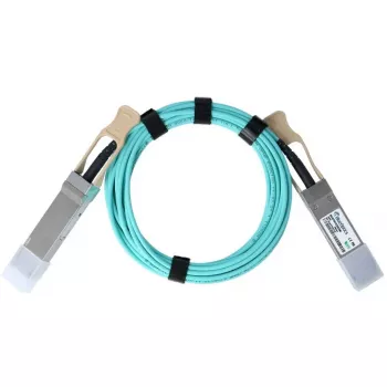 BlueOptics QSFP56 į QSFP56 5 m oranžinis aktyvus optinis kabelis (InfiniBand / šviesolaidis)